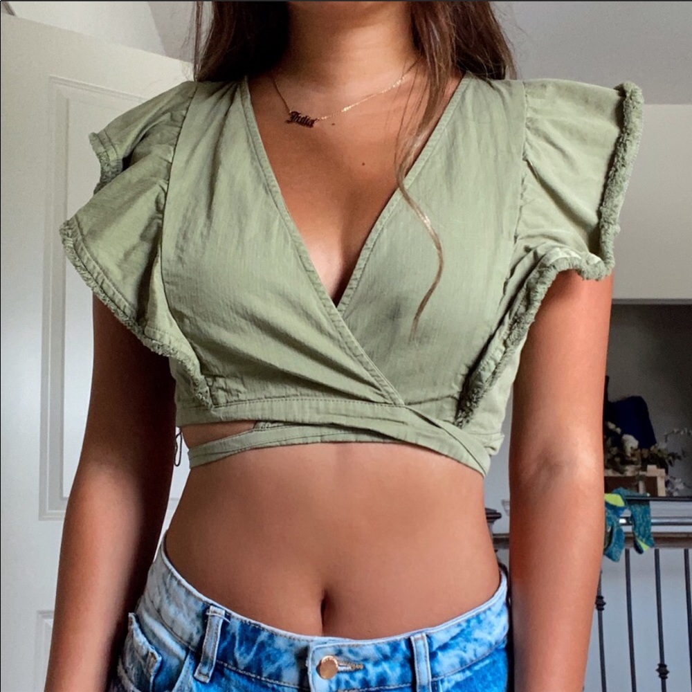Princess Polly Cropped Tie Top
